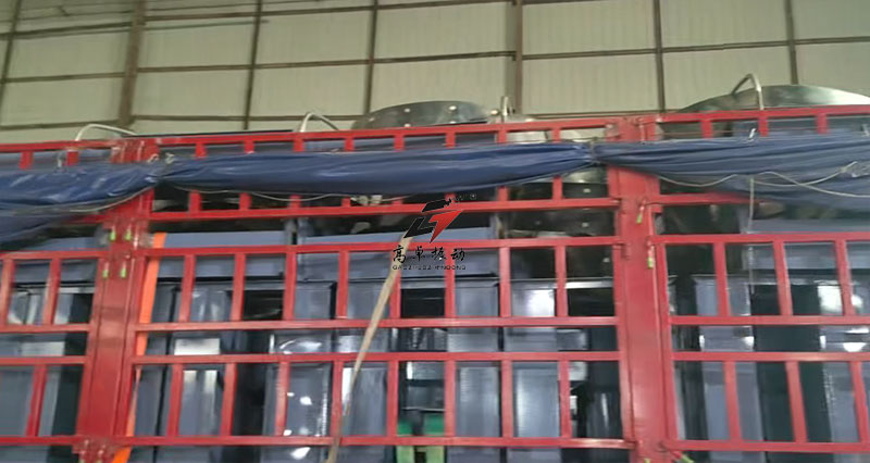 客户订购的TDTG26/23型斗式提升机装车发货