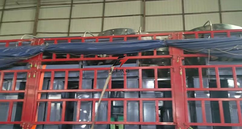 客户订购的TDTG26/23型斗式提升机装车发货